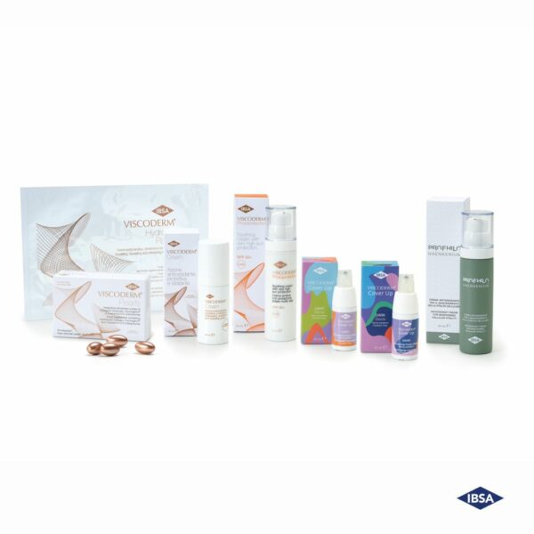 Portfolio kosmetických produktů společnosti IBSA Derma